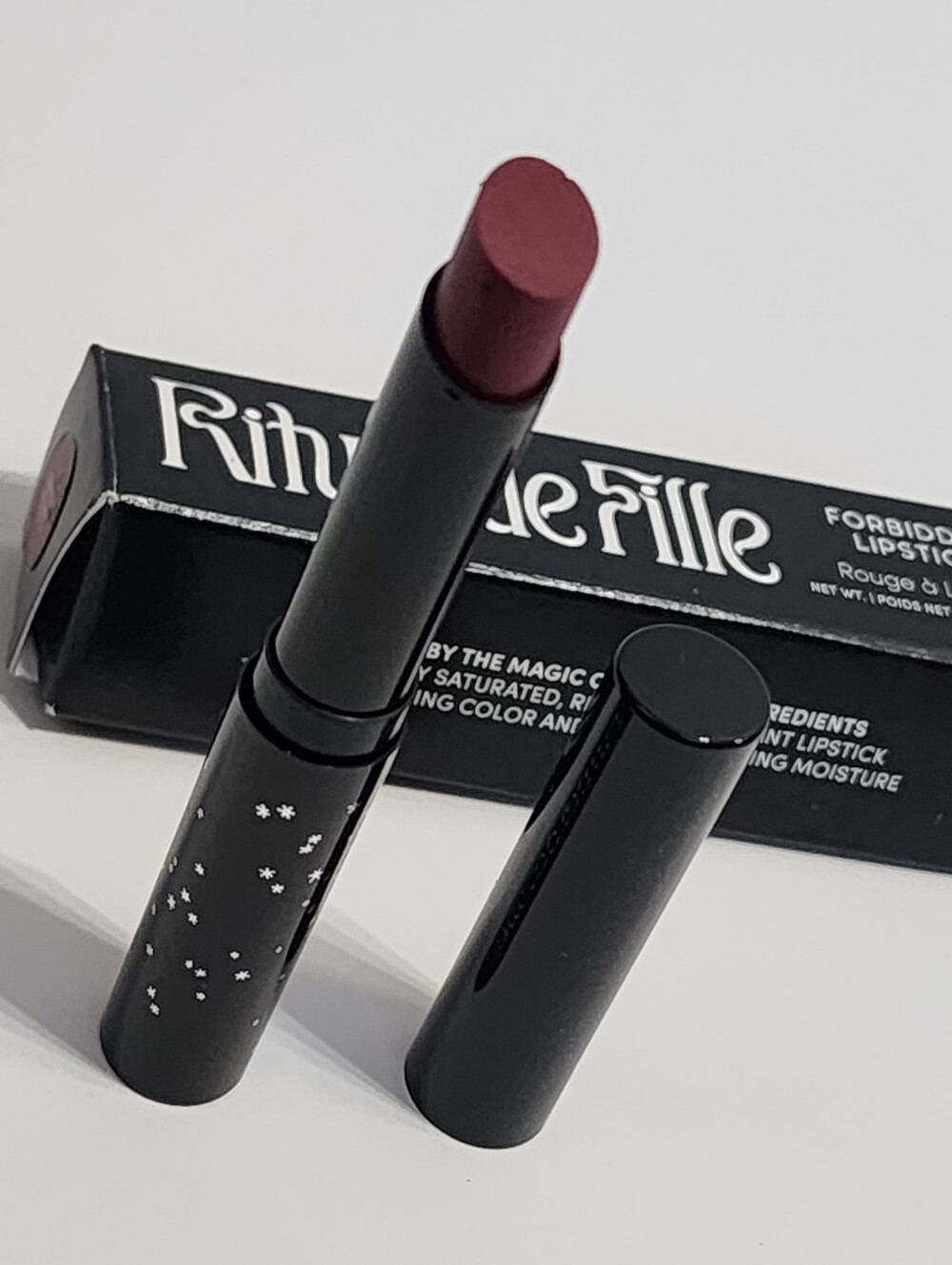 Rituel de Fille Forbidden Lipstick In A Deep Dark Red Shade